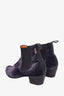 Penelope Chilvers Grey Velvet Chelsea Boots Size 41