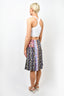 Peter Pilotto Purple/Multicolour Geometric Printed Midi Skirt Size 10