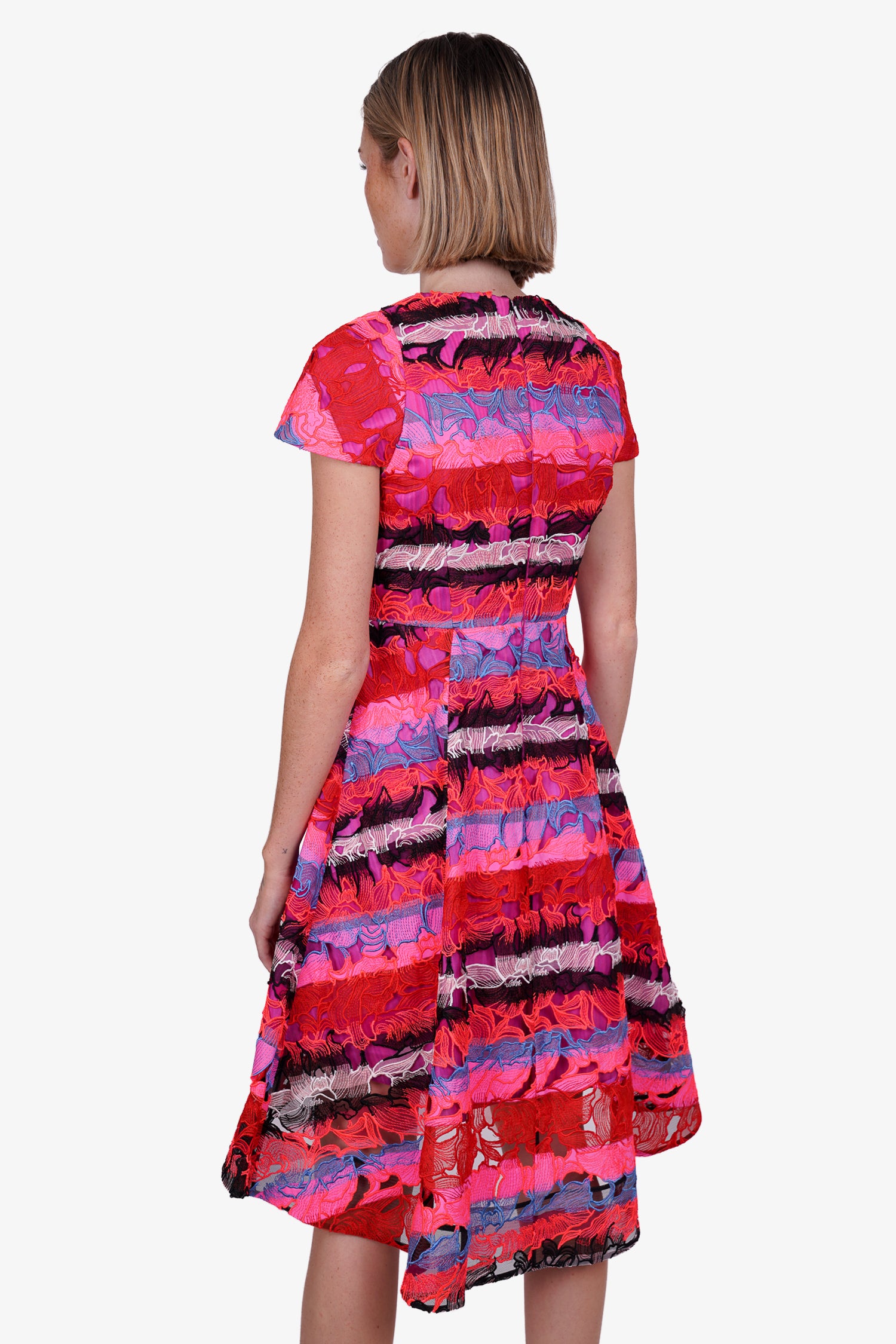 peter pilotto red dress 'twist' Dress In Red