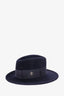Philip Treacy Navy Wool Felt Bucket Hat