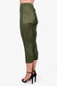 Pleats Please Green Pleated Pants