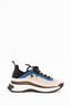 Chanel Beige/Blue Suede 'Tennis' Sneakers Size 39