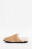 Joseph Beige/Cream Sherpa/Suede Loafers Size 40