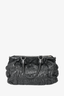 Prada Black Gaufre Leather Top Handle Bag