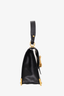 Prada Black Leather Animalier Cahier Crossbody Bag with Strap