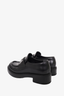 Prada Black Leather Brushed Loafers Size 37