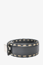 Prada Black Leather Contrast Stitch Bracelet
