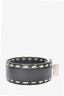 Prada Black Leather Contrast Stitch Bracelet