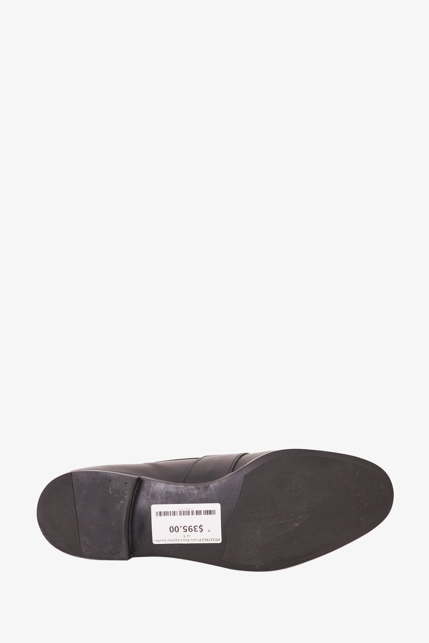 Prada Black Leather Loafers  sz 8