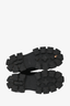 Prada Black Leather Monolith Lug Sole Chelsea Boots Size 38