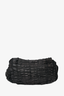 Prada Black Leather Tessuto Gaufre Clutch