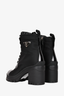 Prada Black Nylon/Brushed Leather Combat Boots Size 39