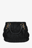 Prada Black Nylon Tessuto Shoulder Bag With Leather Top Handle