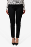 Prada Black Nylon Zip Detailed Trousers Size 40