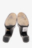 Prada Black Patent Leather Block Heel Loafer Size 35.5