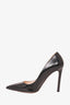 Prada Black Patent Leather Pointed Toe Heels Size 35.5