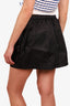Prada Black Re-Nylon Pocket Front Mini Skirt Size 40