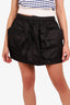 Prada Black Re-Nylon Pocket Front Mini Skirt Size 40
