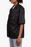 Prada Black Re-Nylon Utility Pocket Short-sleeve Shirt Size 38