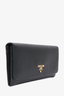 Prada Black Saffiano Leather Continental Wallet