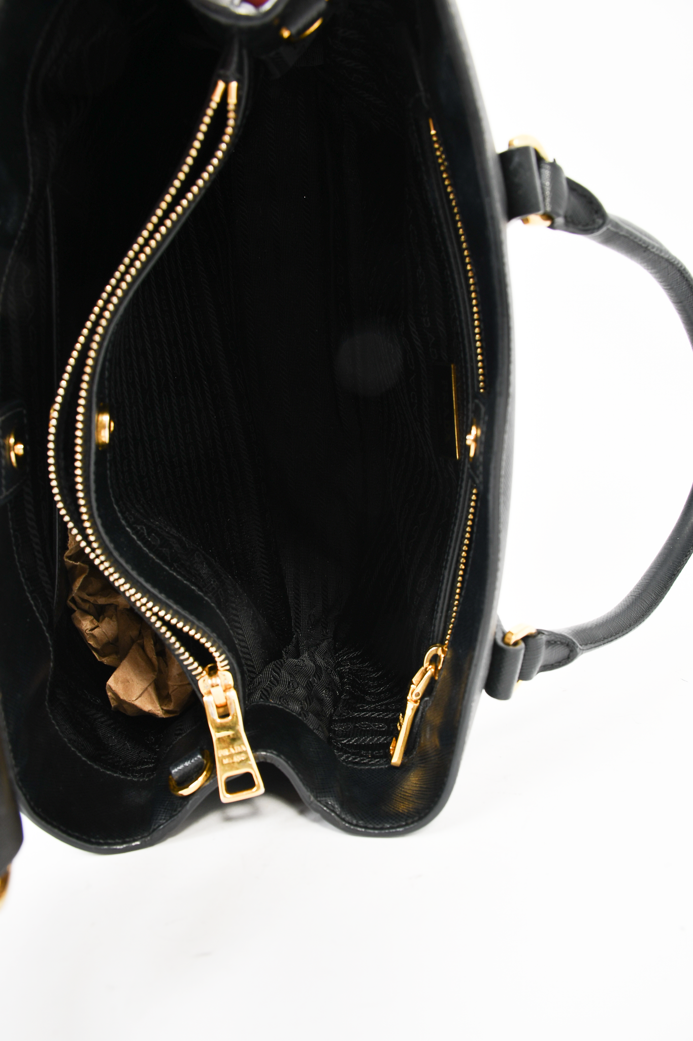 Prada Black Large Saffiano Galleria Tote Bag Leather ref.927180