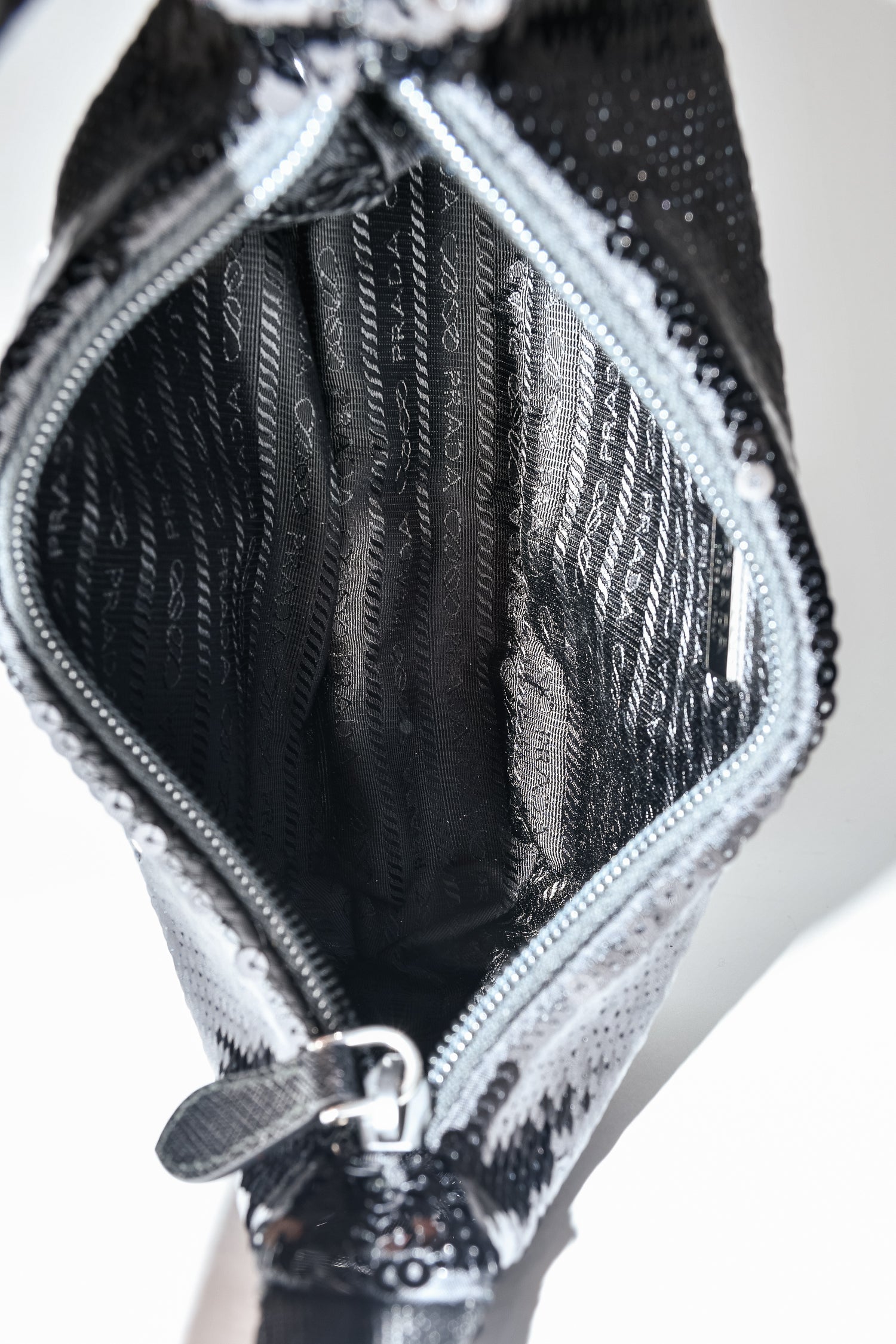 Prada Black Sequins Re-Edition 2000 Mini Bag – Mine & Yours