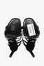 Prada Black Suede Cross T Strappy Sandals Size 37