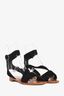 Prada Black Suede Wrap Sandals Size 35