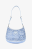 Prada Blue Crystal Cleo Shoulder Bag