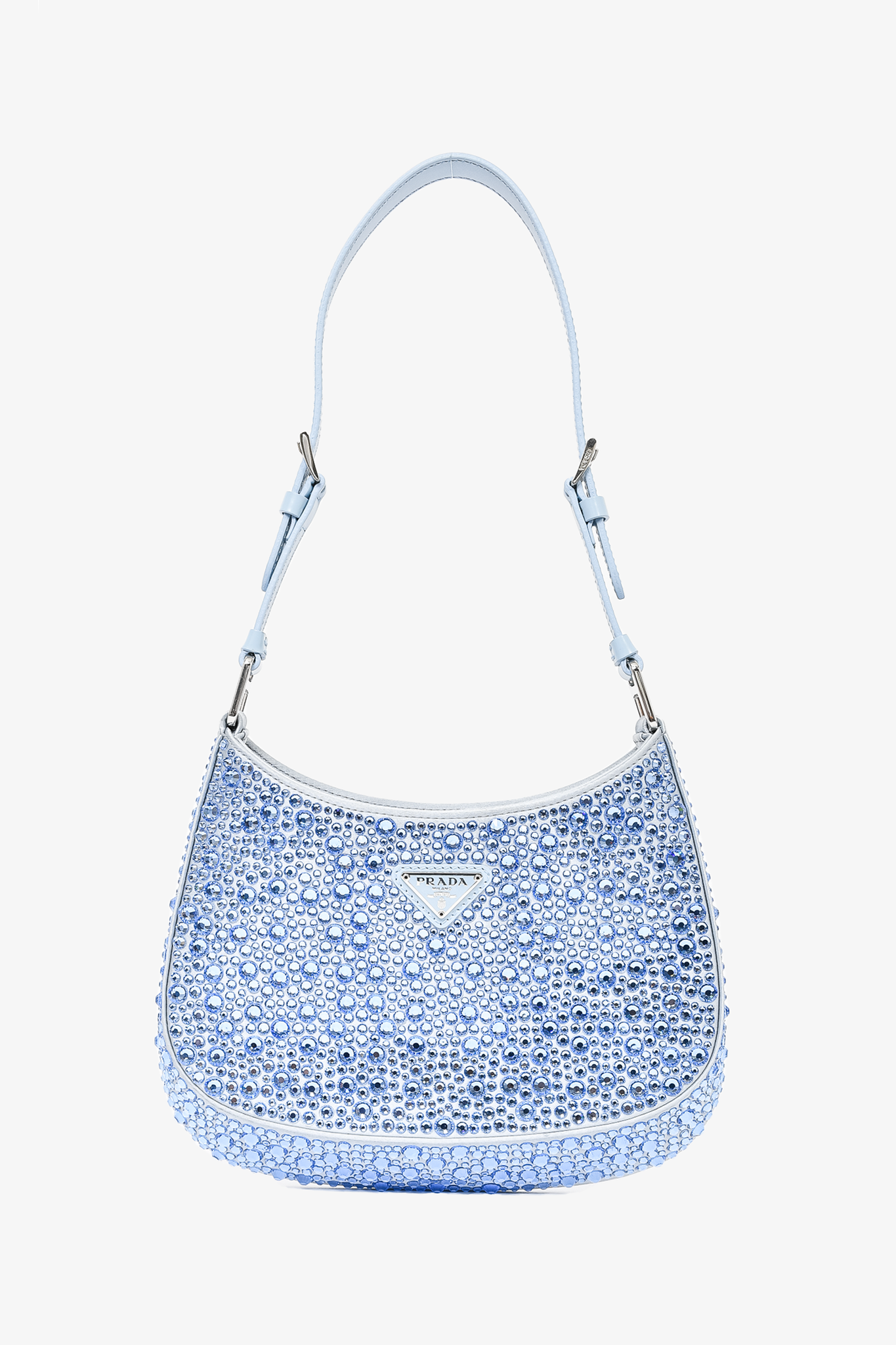 Prada blue 2025 shoulder bag