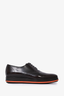 Prada Brown Leather Oxford Shoes Size 6 Mens