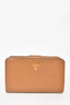 Prada Brown Saffiano Leather Compact Wallet