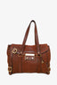 Prada Brown Vitello Daino Leather Shoulder Bag