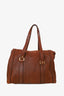 Prada Brown Vitello Daino Leather Shoulder Bag