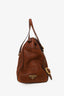 Prada Brown Vitello Daino Leather Shoulder Bag