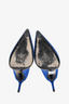 Prada Cobalt Blue Suede Pointed Toe Pumps Size 41