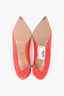 Prada Coral Suede Pointed Toe Pumps Size 40