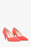 Prada Coral Suede Pointed Toe Pumps Size 40