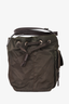 Prada Green/Brown Nylon Tessuto Double Pocket Tote Bag