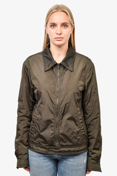 Prada Green Nylon Jacket Size 48 Mens – Mine & Yours