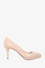 Prada Nude Patent Pointed 70mm Heels Size 40