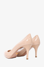 Prada Nude Patent Pointed 70mm Heels Size 40