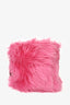 Prada Pink Eco Pelliccia Faux Fur Crossbody