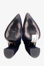 Prada Royal Blue Velvet Socks Pointy Toe Ankle Boots Size 38.5