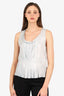 Prada Silk Pleated Top Size 42 (As Is)