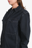 Prada Sport Dark Denim Contrast Stitch Utility Button-Up Shirt Size L