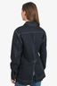 Prada Sport Dark Denim Contrast Stitch Utility Button-Up Shirt Size L