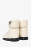 Prada White Nylon Quilted Boots Size 37
