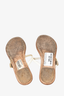 Prada White Patent Leather T-Strap Sandals Size 36