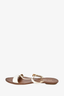 Prada White Patent Leather T-Strap Sandals Size 36